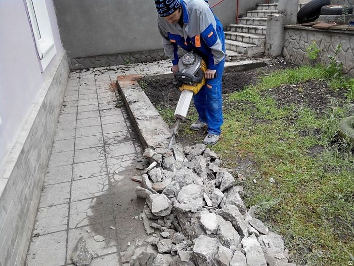 демонтаж фундамента